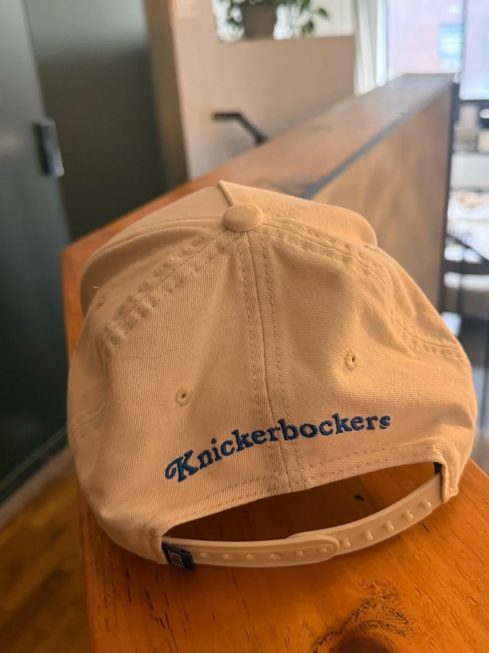NYON Beige Knicks Logo Baseball Cap